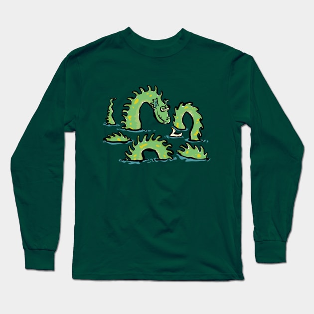 the sea serpent Long Sleeve T-Shirt by greendeer